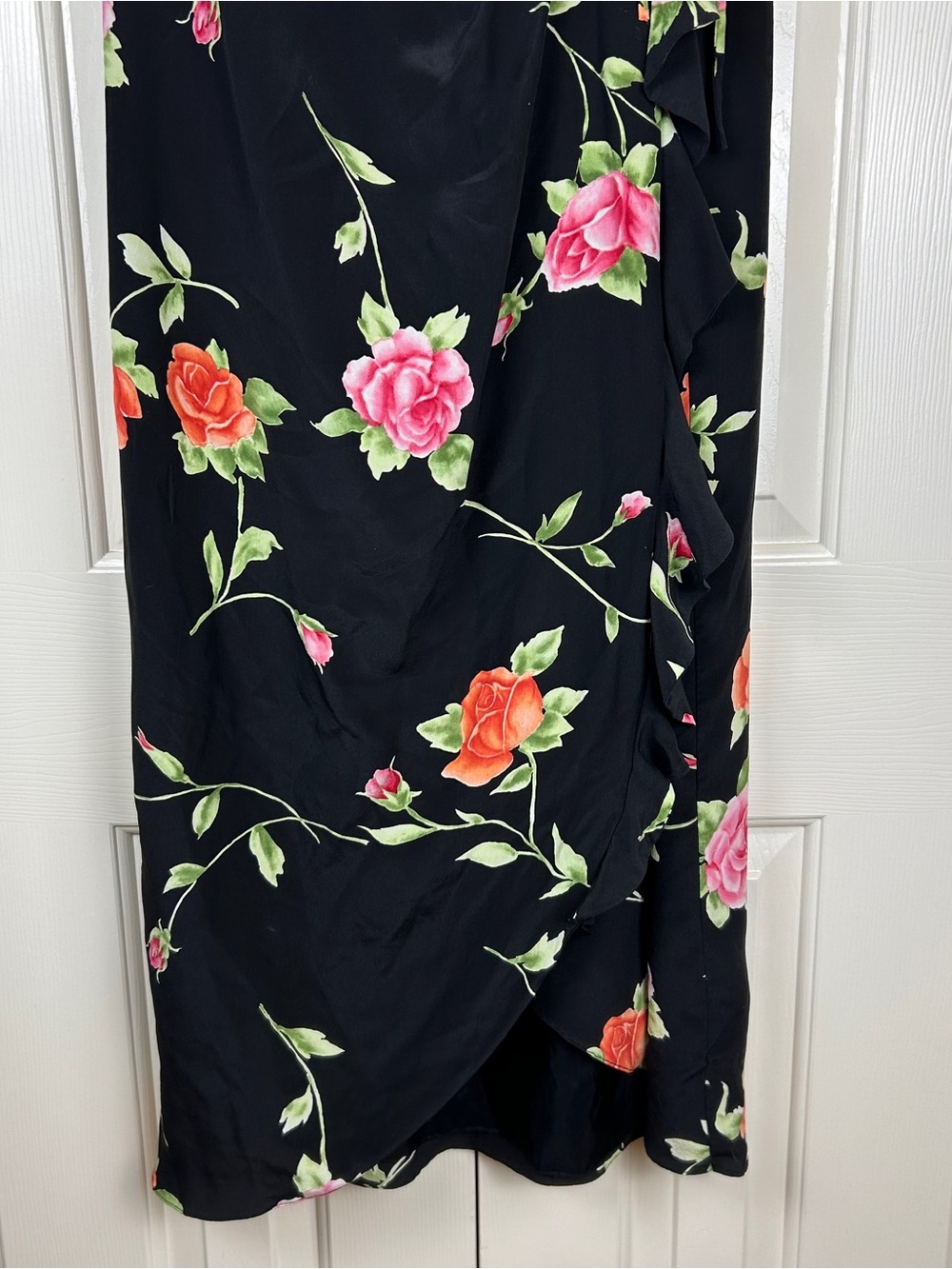 Vintage Spenser Jeremy 100% Silk Wrap Dress - Picture 4 of 15